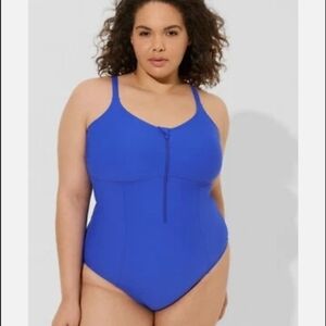 NWT Torrid Corset Shape Electric Blue One Piece Swimsuit Size 6X